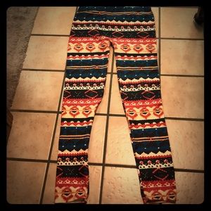 Leggings. Size large but fit more like a med/small